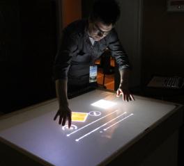 The multi-user touch table The multi-user touch table